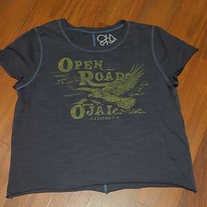 Chaser Navy Graphic 'Open Road Ojai' Short Sleeve Tee